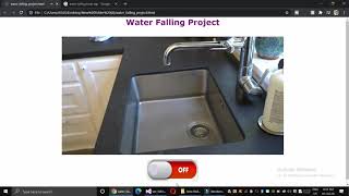 Water falling small project using javascript,html,css