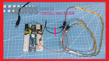 LUATOS ESP32C3 tira led. Como controlar tira led RGB