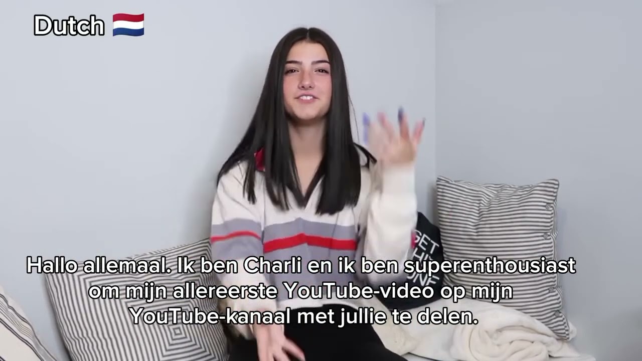 Hey Guys, It's Charli (In Dutch)
