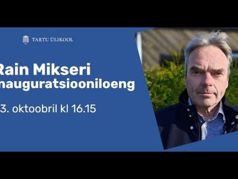 Haridusteooria professori Rain Mikseri inauguratsiooniloeng