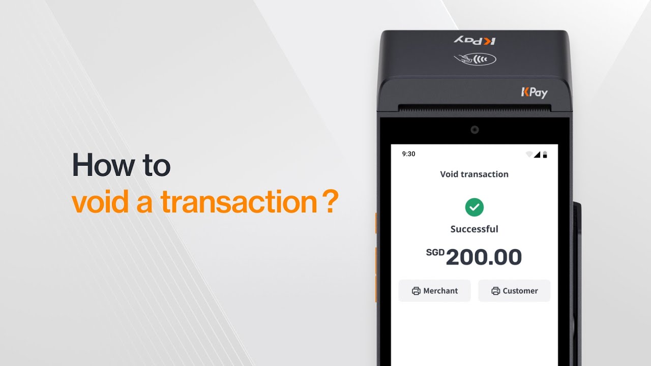 How to Void a Transaction on Your KPay Terminal Pro – Step-by-Step ...