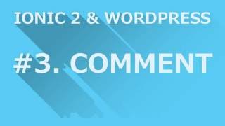 ionic 2 Wordpress #3  comment Net Worth
