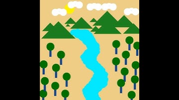 Nature animation using open cv and mouse call back#animation #beginners #opencv #python #shorts