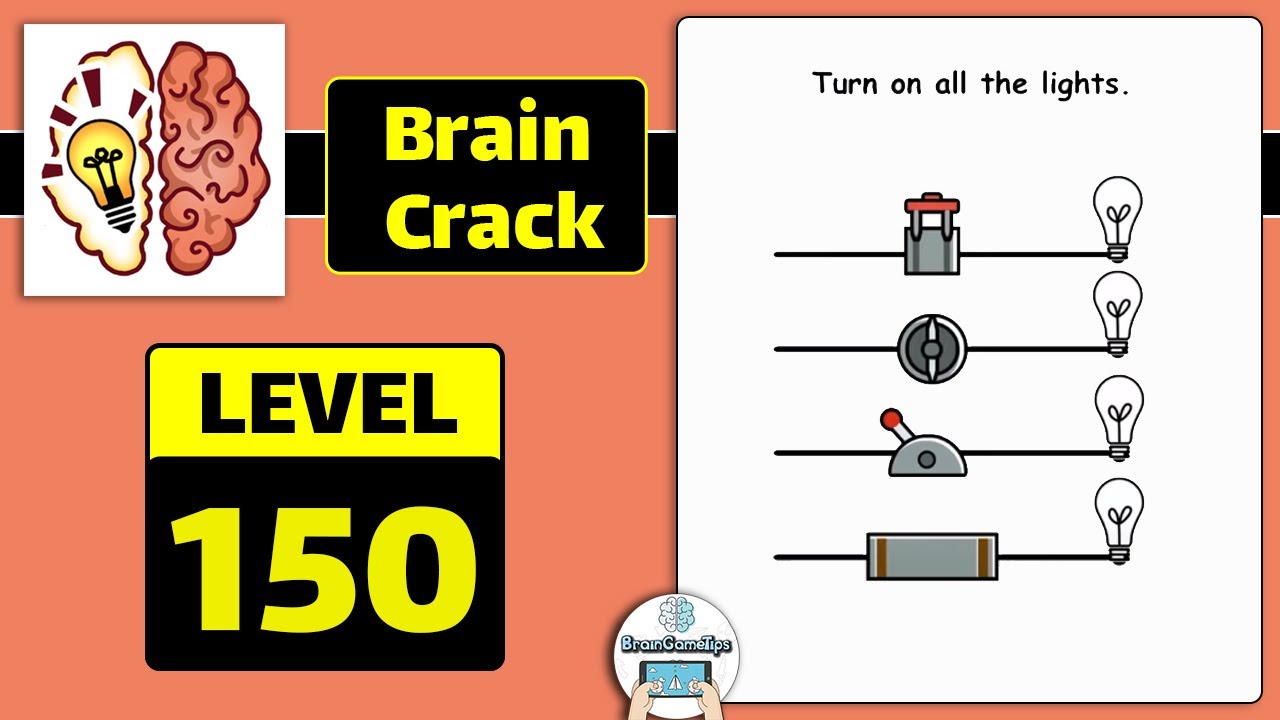 Brain Crack - Level 150 Turn On All The Lights Answer