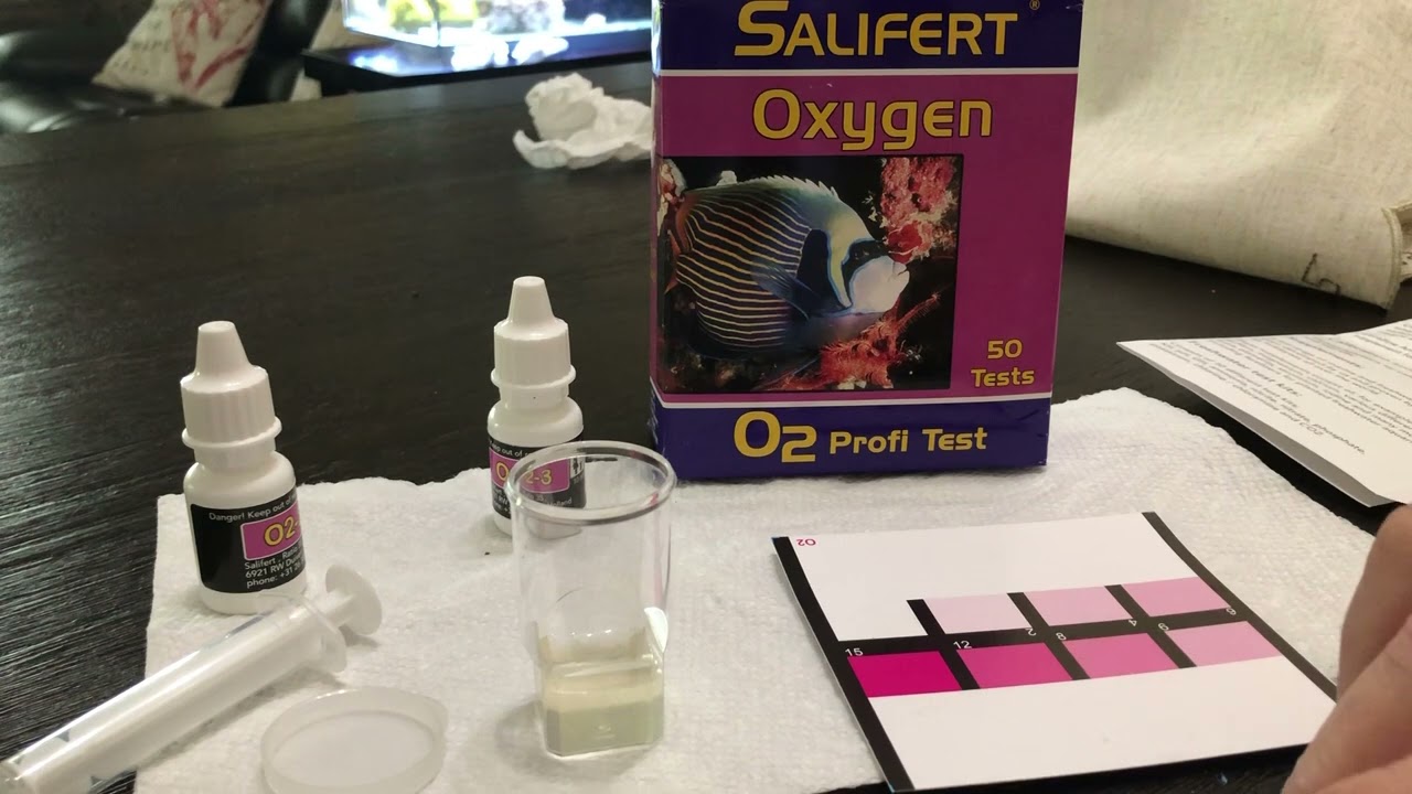 Como hacer pruebas de oxigeno con el kit de salifert