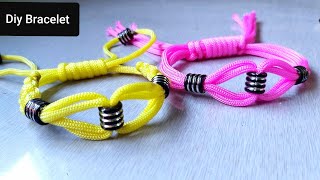 New Easy Rakhi Design Making | How to Make Bracelet at Home | Friendship Band