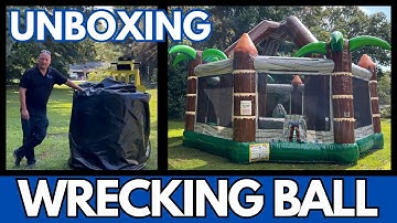 Unboxing Wrecking Ball Inflatable Game by EZ Inflatables | Ninja Jump