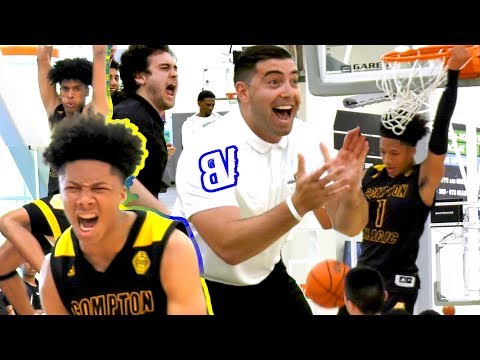 Mikey Williams COMPTON MAGIC DEBUT! 15U BLOWOUT Then CHALLENGED By AZ Supreme! Raining 3's + DUNKS!
