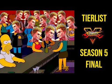 Tierlist de SFV season 5 Final (pre parche 2022)