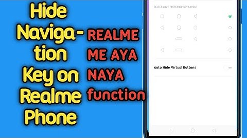 Realme 7 mein Navigation Button ko Hide & UnHide kaise kare | virtual button Hide in realme 7 |