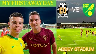 MY FIRST EVER AWAY DAY - Cambridge United v Norwich City Matchday Experience (Preseason Friendly)