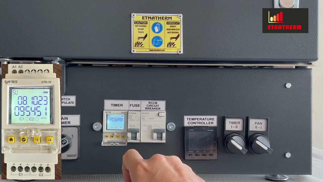 ETNATHERM OVEN HOW TO MAKE PROGRAMS WITH DTR10 PART 1