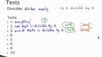 Prime Factorization - Divisibility Tests (part 1)
