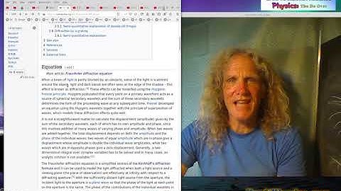 DraftScience vs wikipedia and Fraunhofer diffraction