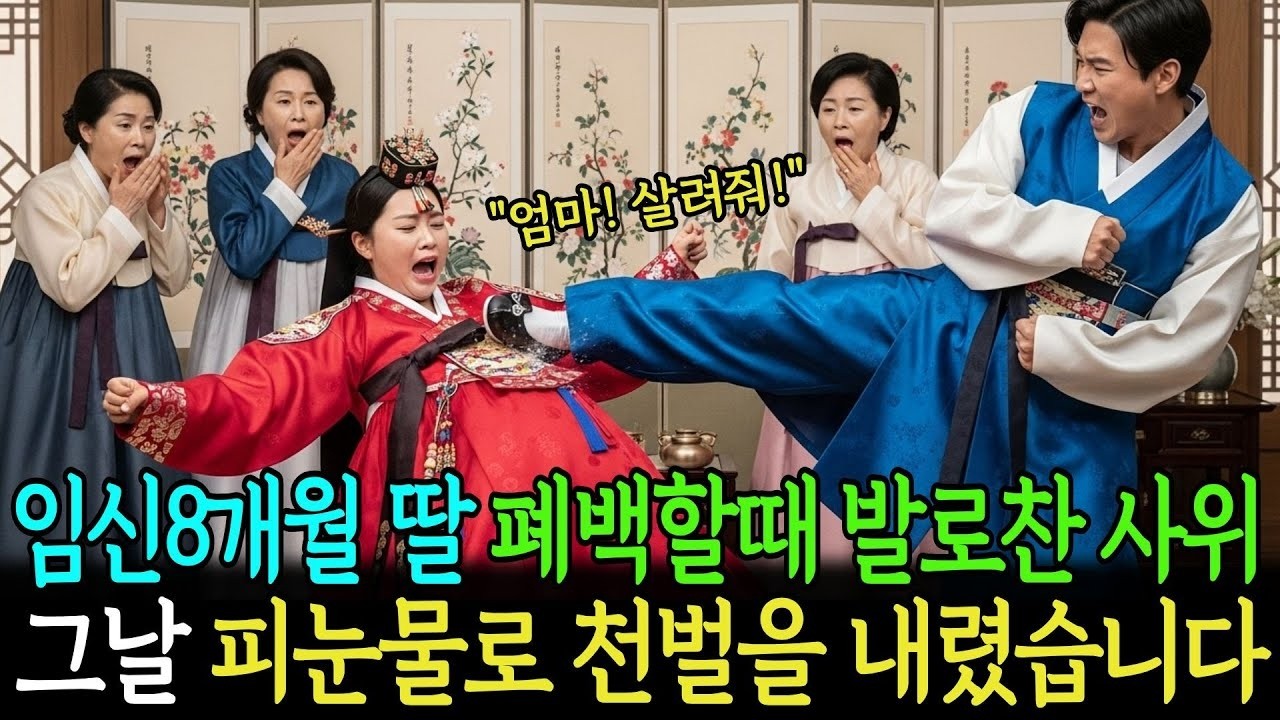 임신8개월 딸 폐백할때 발로찬 사위 그날 피눈물로 천벌내렸습니다
