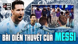 BÀI DIỄN THUYẾT CỦA MESSI KHIẾN ĐỒNG ĐỘI RƠI LỆ TRƯỚC GIỜ CHUNG KẾT COPA AMERICA 2021