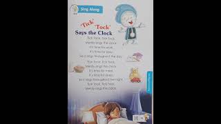 Tick Tock says the clock | Nursery rhyme | Sing along | Go Kimdergarten