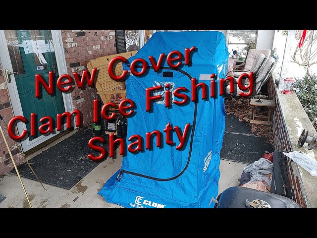 New Cover For My Clam Scout Ice Shanty. #clamiceshanty #Icefishing #clam 