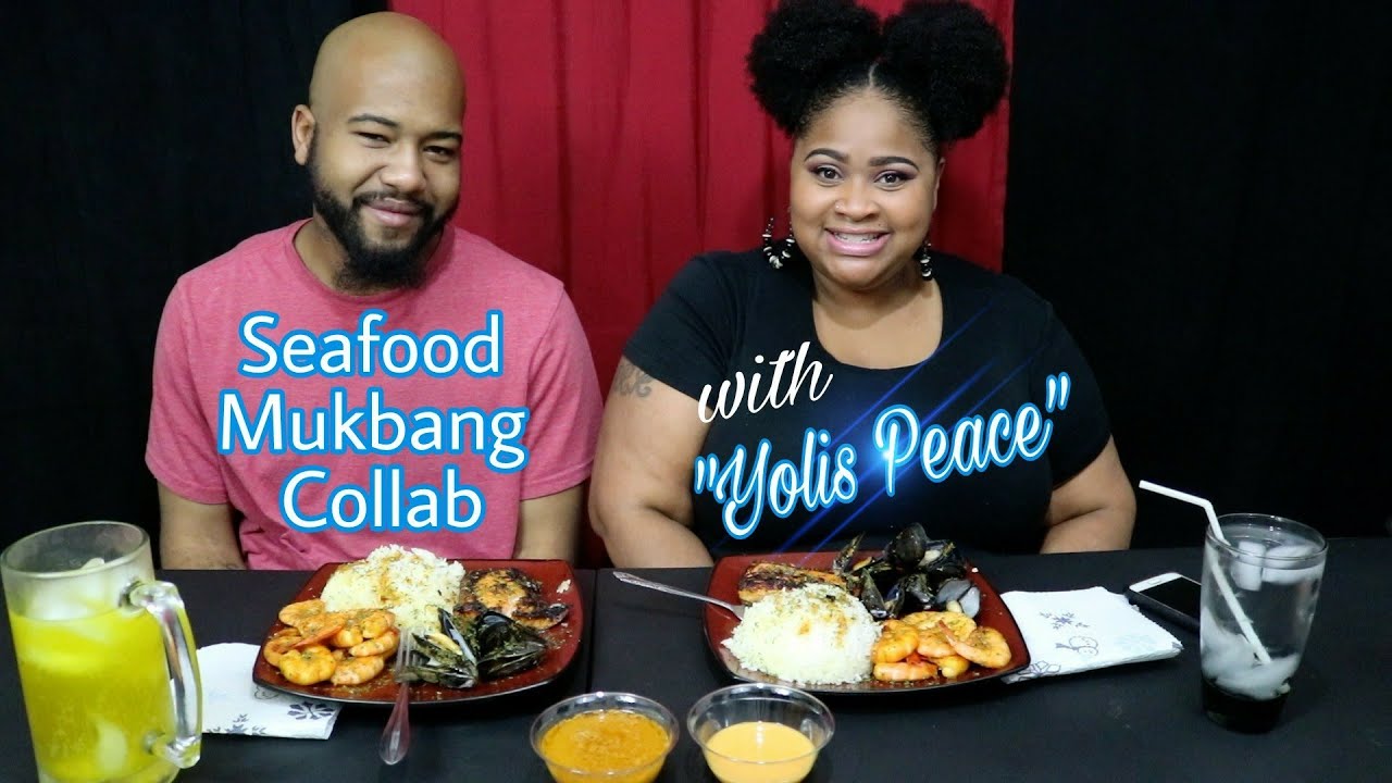Seafood boil Mukbang Collab with Yolispeace!