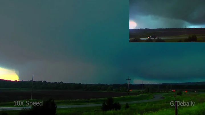 Mile Wide EF-4 Lawrence/Linwood KS Tornado - May 2...