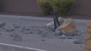 Driver fleeing hit-and-run dies in fiery northwest Las Vegas crash
