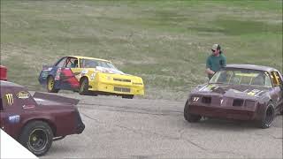 Drivers out for 'O Canada'  , Kings Park Speedway Race Day #1