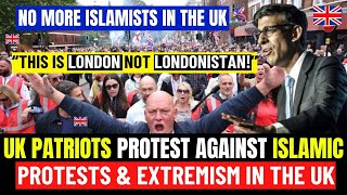 UK Patriots Protest Against Islamic Protests & Extremism In UK “No Two Tier Policing” T0mmy R0bins0n