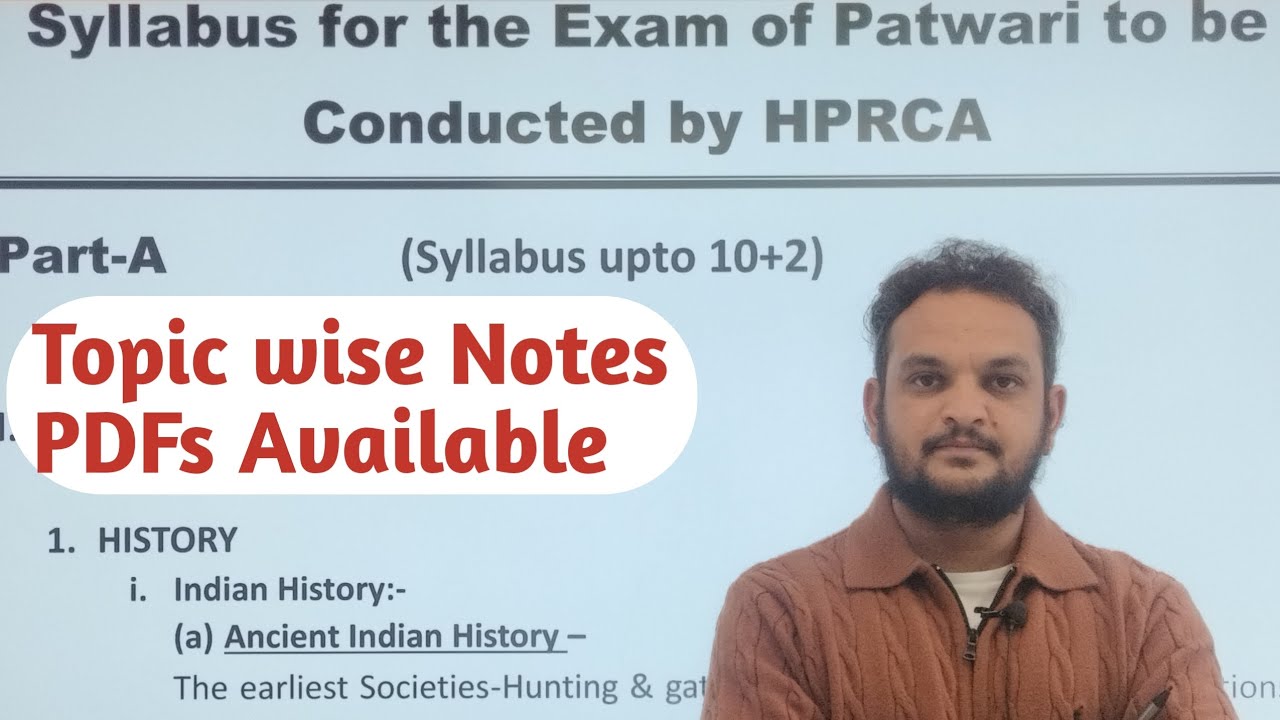Patwar Notes HP Patwari Preparation Notes PDFs Topic wise | Patwari syllabus 2026 ...