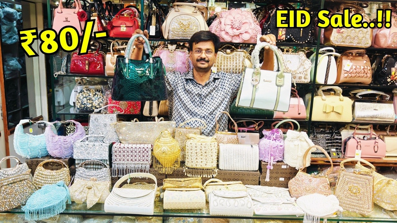 Eid Special Sale ₹80 Kids Bags Bridal Partywear Puses Clutches Sling Bags Potli Bags Charminar Shppn