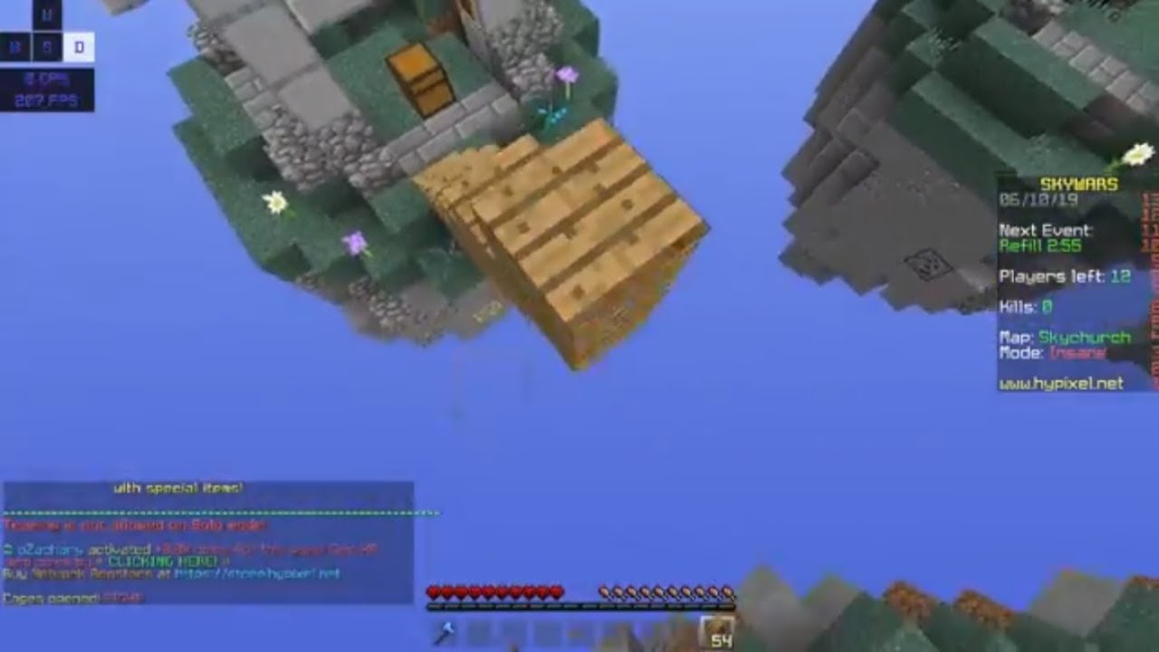 Killing People With Godbridging in Minecraft (Skywars montage)