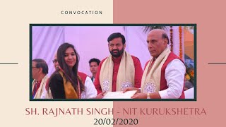 Rajnath Singh - Defence Minister NIT Kurukshetra  - 17th Convocation  - Live