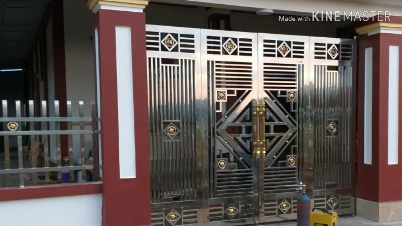 Mẫu cửa cổng inox đẹp nhất 2020 - YouTube