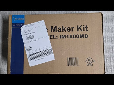 instal ice maker midea bottom freezer refrigerator