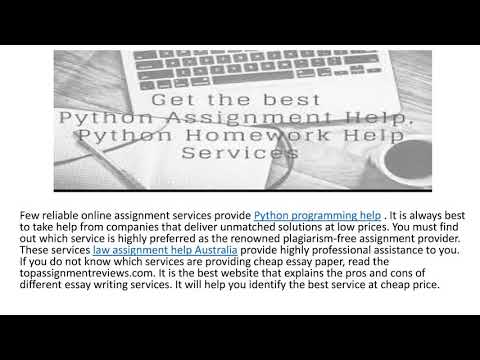 Need Python programming assignment help For University Student  | Check Description