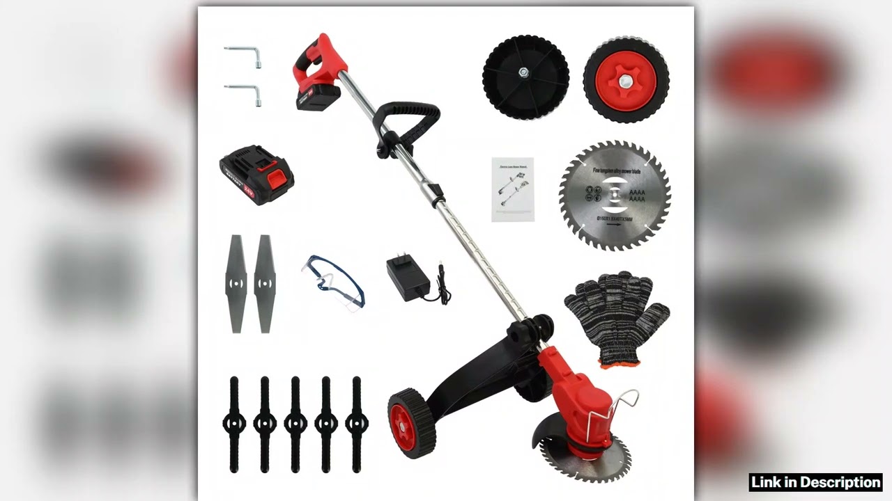 Cordless Weed Trimmer Electric Edger 21V oneTwo 5C 15Ah Lithium Battery US Charger Ideal Handheld f