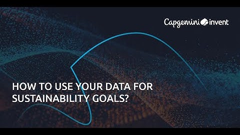 How to use your data for sustainability goals? | Sustainable Operations and Supply Chain