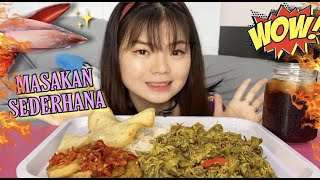 Mukbang Jantung Pisang Ranjau Buatan Mama Makanan Sederhana - Jennyyen
