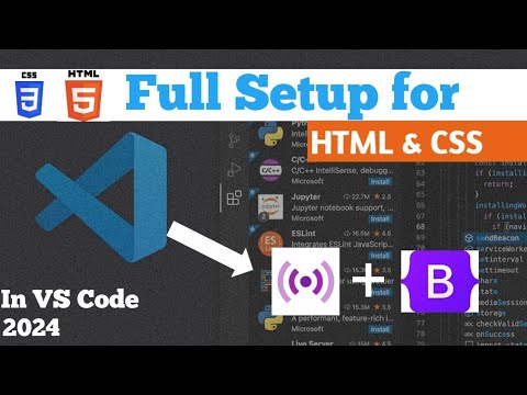 How to setup VS code for HTML and CSS programming - YouTube