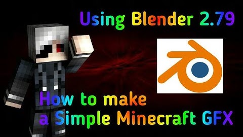 How to make a Simple Minecraft GFX || AfiqVerse Tutorial