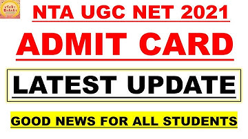Ugc Net 2021 Admit card Latest update