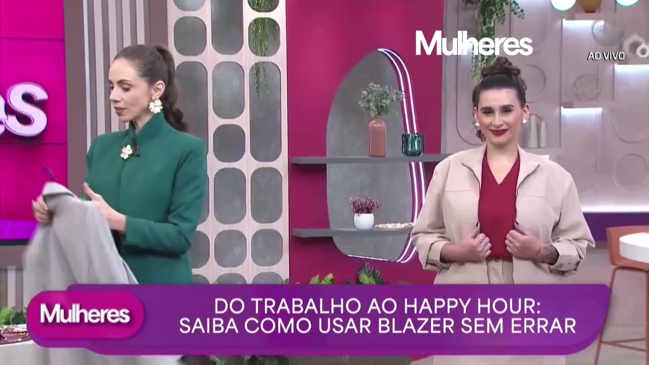 Blazer nunca sai de moda, não é mesmo? - Mulheres (10/03/2026)