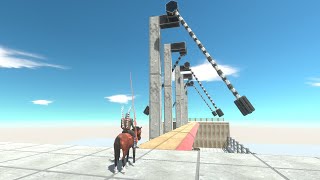 Obstacle Course Deadly Bridge  Animal Revolt Battle Simulator