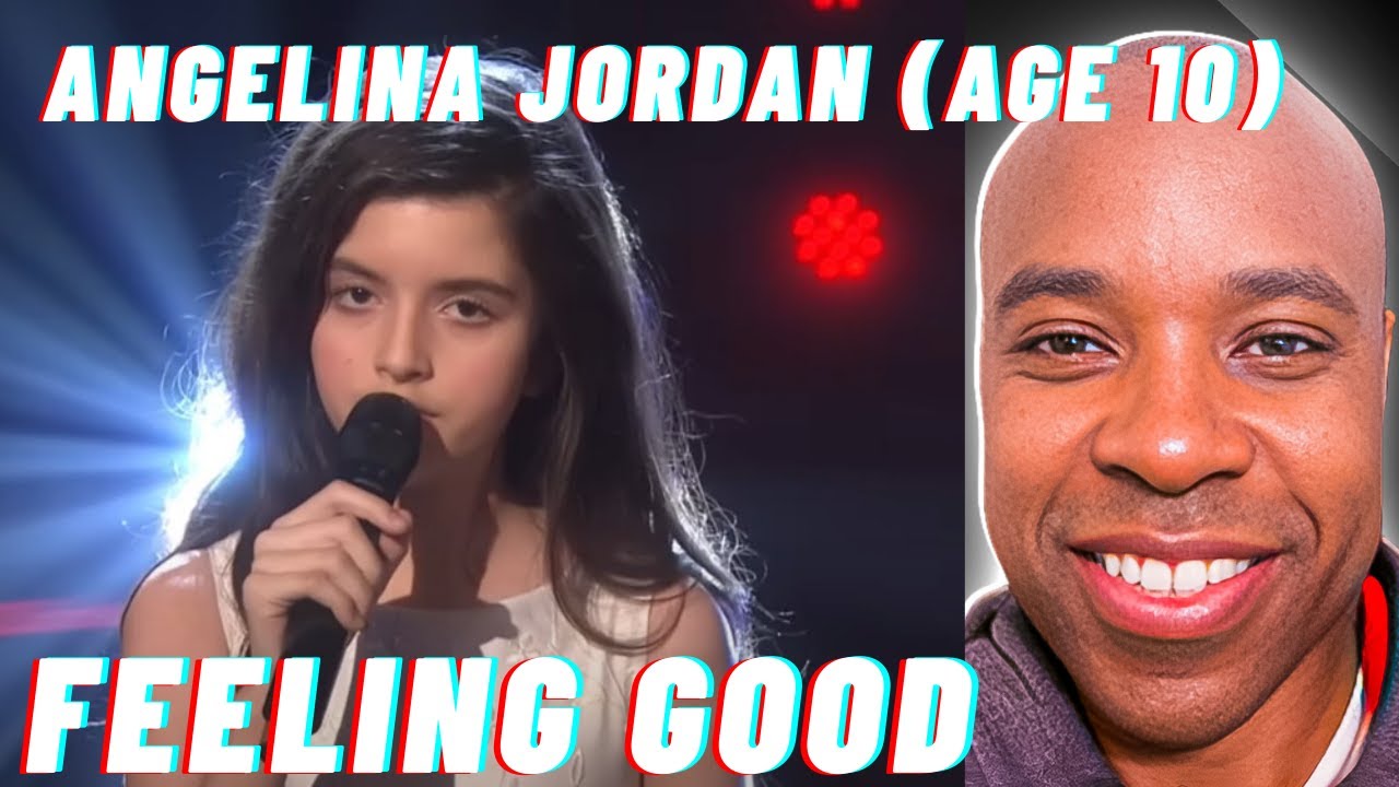 I React to FEELING GOOD by Angelina Jordan for the FIRST TIME (Age 10)