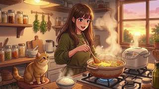 Living Alone Diaries 🌿 Cozy Breakfast, Slow Living & Self-Care | Ghibli-Inspired ASMR