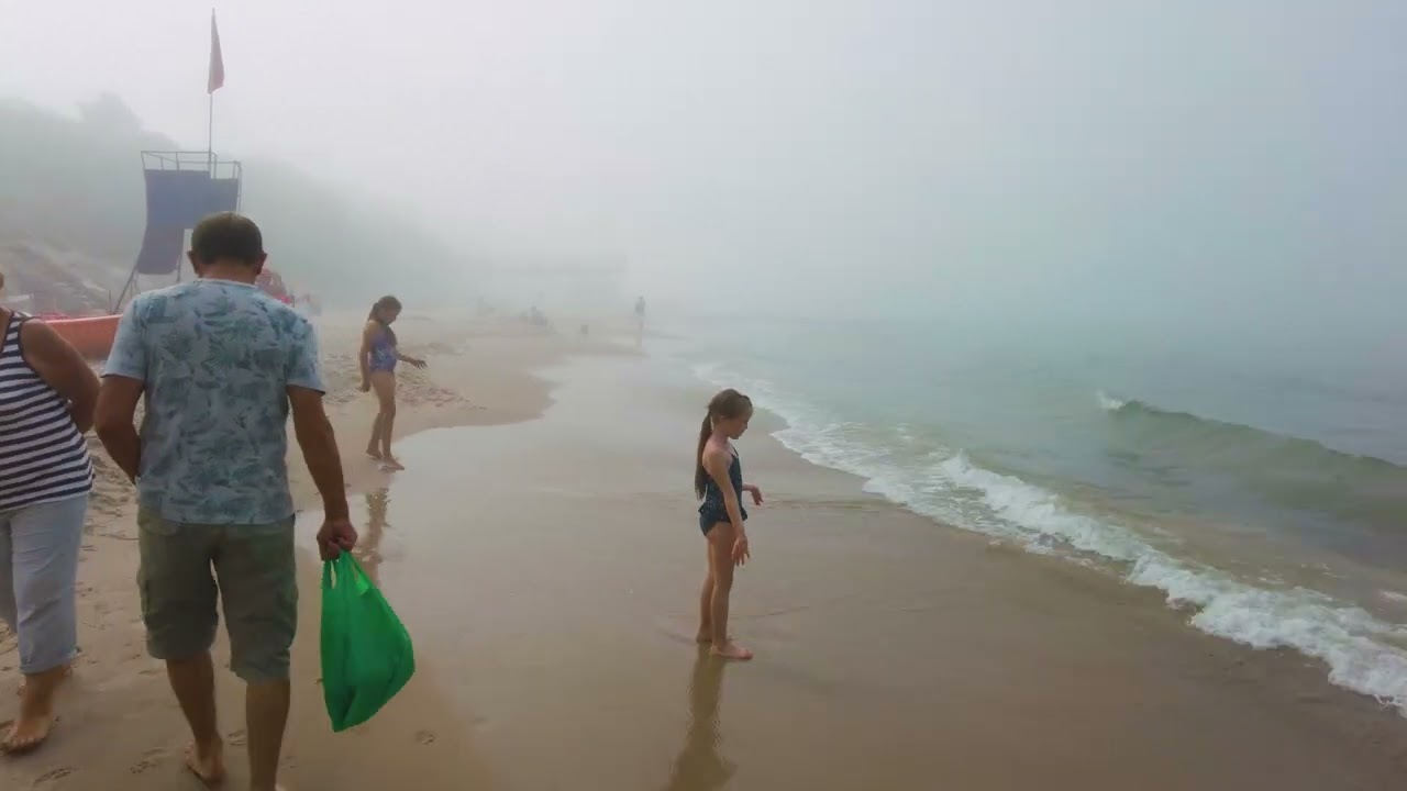 Jaka MGŁA NA PLAŻY! CHŁOPY! ZOBACZ! [4k]
