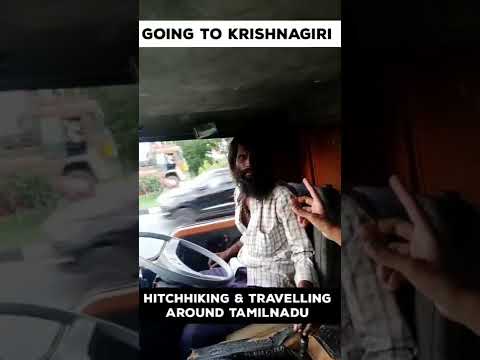 Hitchhiking in Tamilnadu Going to Krishnagiri from Jolarpettai || South India travel vlog