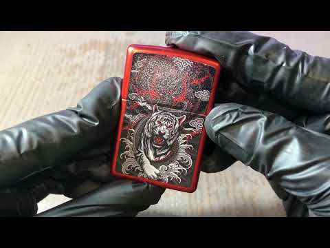 【ZIPPO】美系~Dragon Tiger-龍虎圖案設計打火機NO.48933