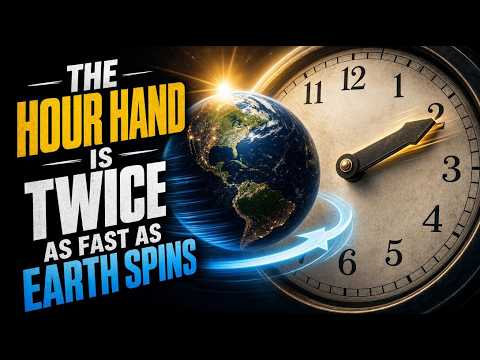 The Hour Hand is Twice as Fast as Earth Spins | Music Video 1000mph Spin at the Equator