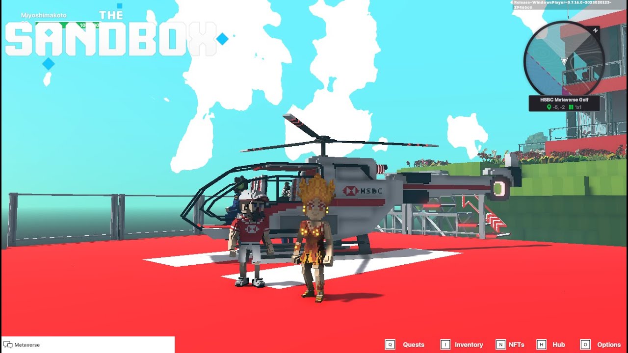 The Sandbox Special Event - All Quest HSBC Metaverse Golf Walkthrough