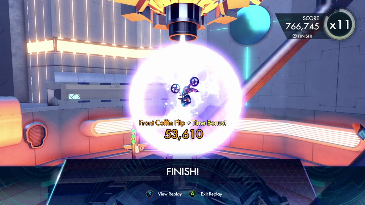 Trials Fusion Polar Accelerator #1 on Leaderboards Platinum Medal Expert's Club controller display